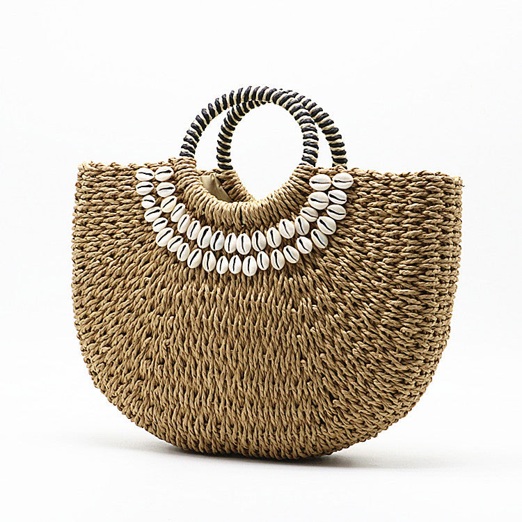 Sac à main coquillage fait main - Sac bandoulière d'été de plage
