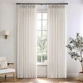 Natural Pinch Pleated Linen Curtains 72 Inch Length 2 Panels Curtains for Living Room Bedroom Pleat with Rings Back Tab Semi Sheer Curtains 72 Inches Long Boho Farmhouse Two Curtains Drapes Pages