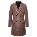 Men's Double-Breasted Wool Trench Coat