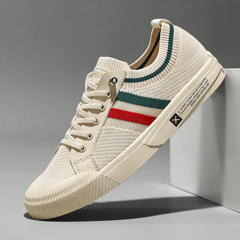 Men's Breathable Slip-On Flyknit Shoes - Spring 2024