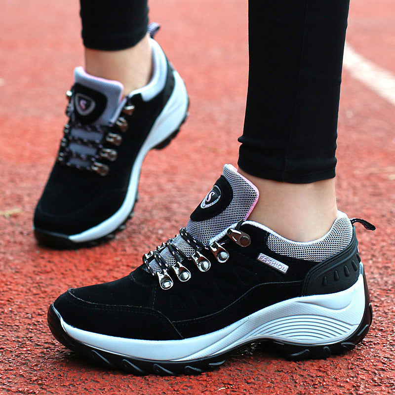 Trendy Women's Sneakers with Thick Sole for Height Boost