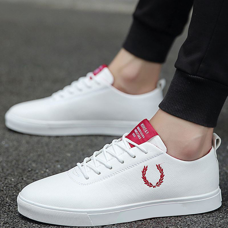 Men's Casual Breathable Non-Slip Leather Sneakers