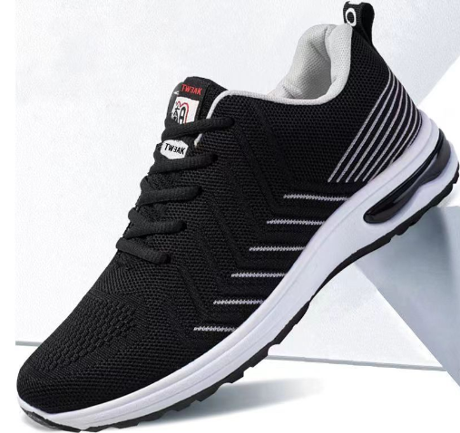 Baskets montantes décontractées épaisses et respirantes en Flyknit pour hommes