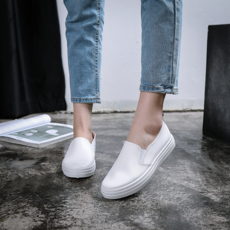 Baskets Blanches Imperméables à Enfiler pour Femmes (Décontractées)