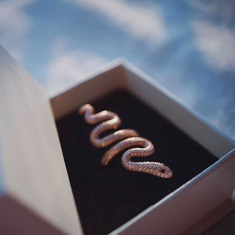 Simple Snake Ring for Women's Fashion Temperament