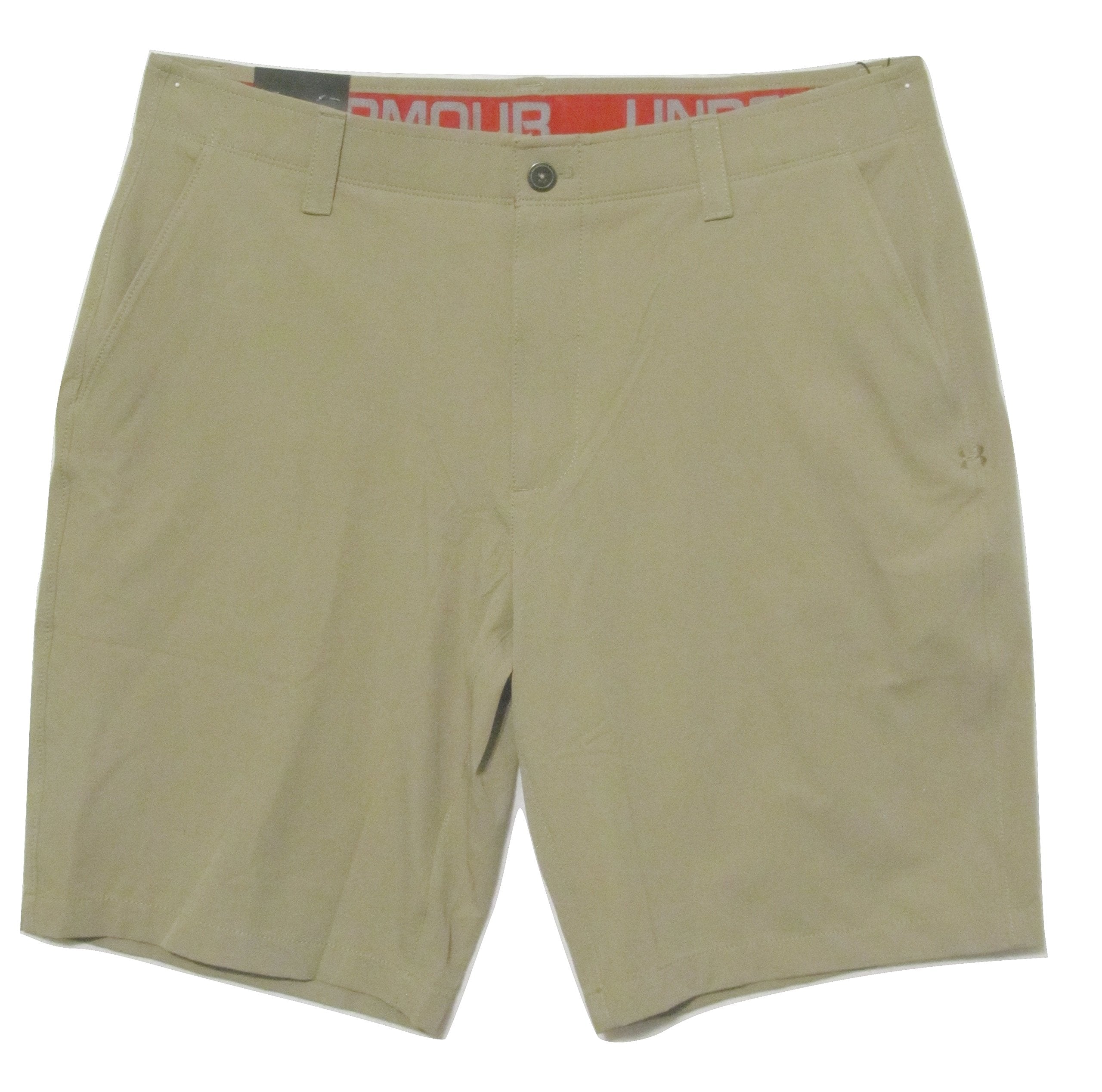 Under Armour Mens Match Play Golf Shorts (34) Khaki