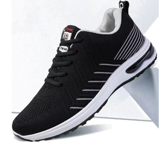 Baskets montantes décontractées épaisses et respirantes en Flyknit pour hommes