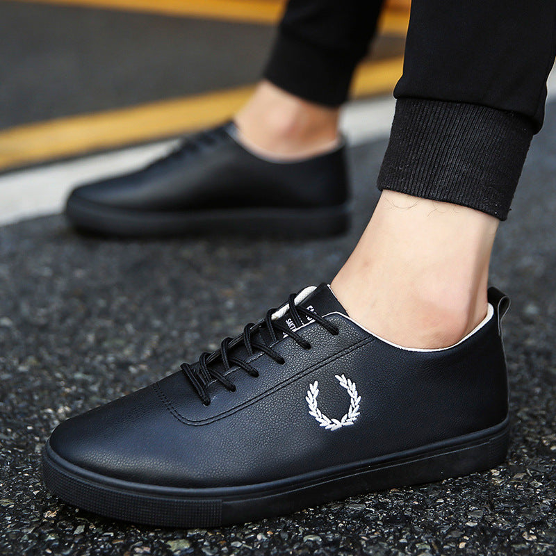 Men's Casual Breathable Non-Slip Leather Sneakers