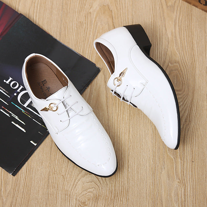 Luxury Black Leather Formal Oxfords for Men