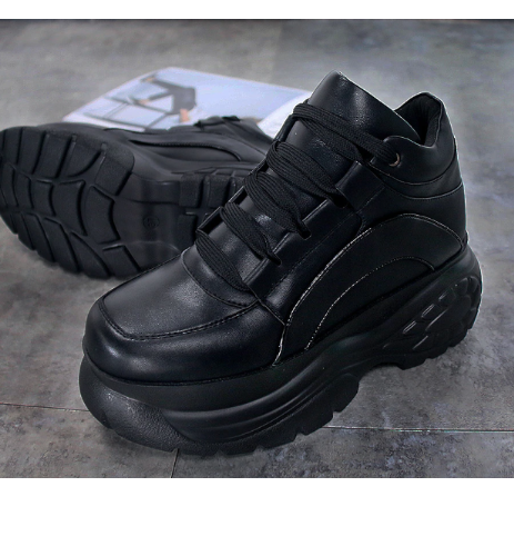 Baskets "Dad Shoes" tendance à semelle épaisse pour femme (blanches)