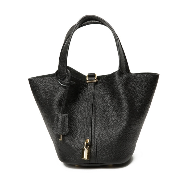 Litchi Texture Bucket Bag & Tote Bag Combo