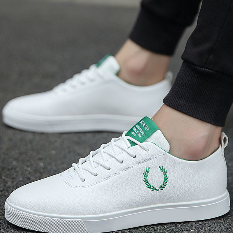 Men's Casual Breathable Non-Slip Leather Sneakers