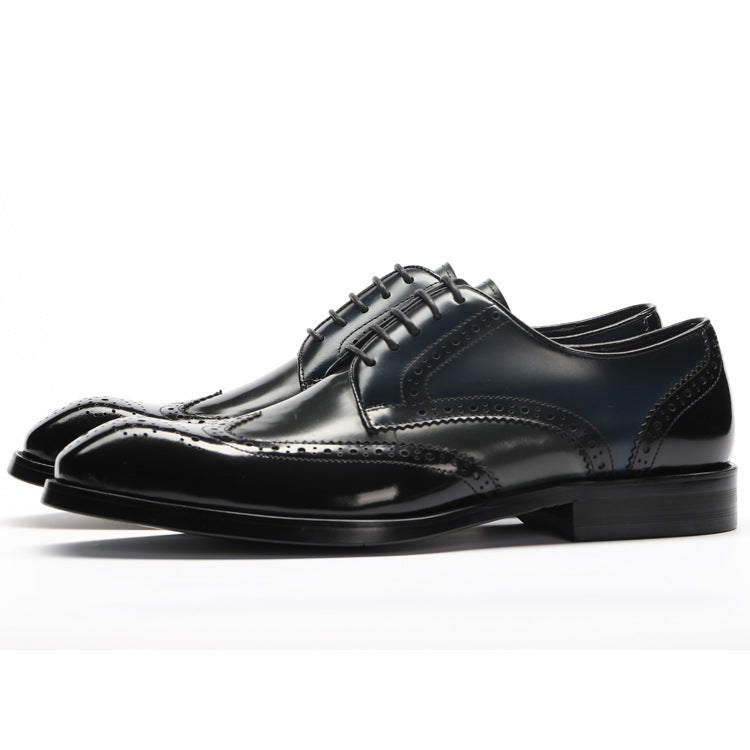 Men's Pointed Toe Leather Formal Business Shoes