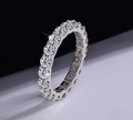 Bague moissanite en argent sterling S925 pour femme (pièce unique)