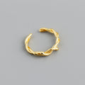 Fashionable Twisted Rope Snake Ring