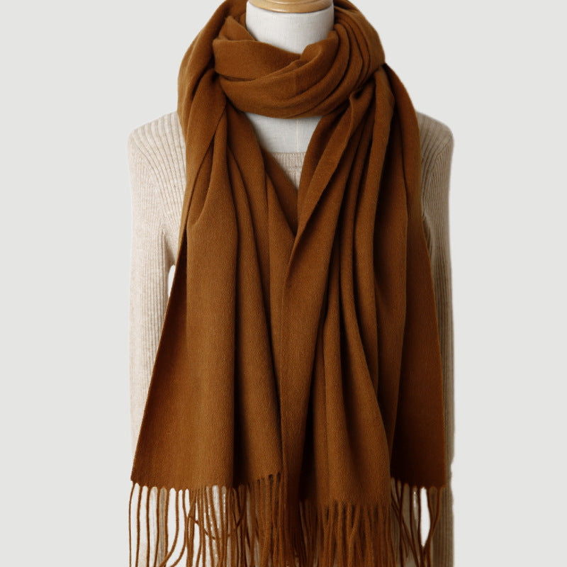 Inner Mongolia Pure Cashmere Scarf, Red Women's Shawl