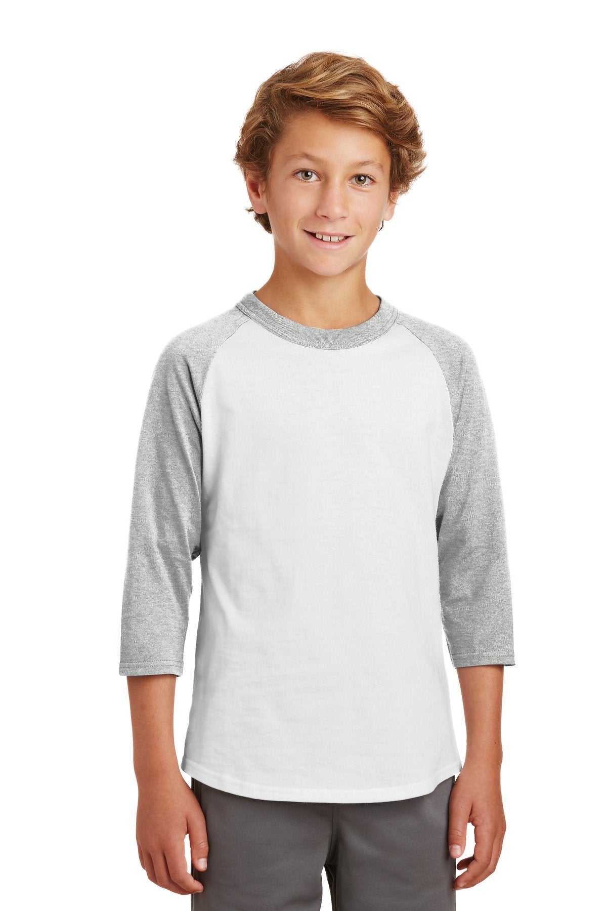 SPORT-TEK Youth Colorblock Raglan Jersey F20