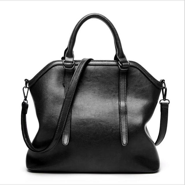 Glossy Leather Tote Bag, Shoulder Bag for Women