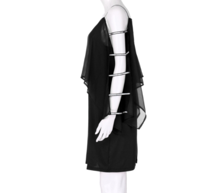 2019 Plus Size Bodycon Skirt, Solid Color Off-Shoulder