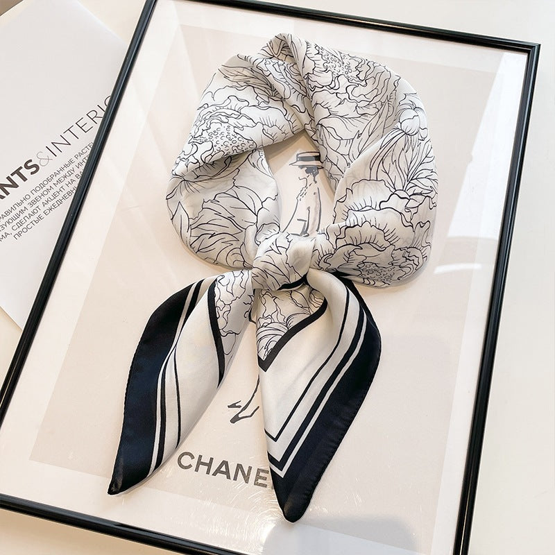Stylish Spring Autumn Silk Scarf for Women