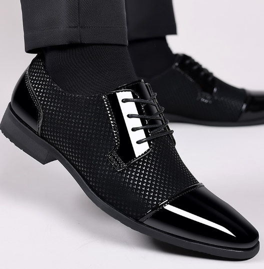 Men's Winter Leather Wedding Formal Shoes