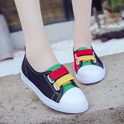 Canvas Slip-On Sneakers, Flat White Shoes