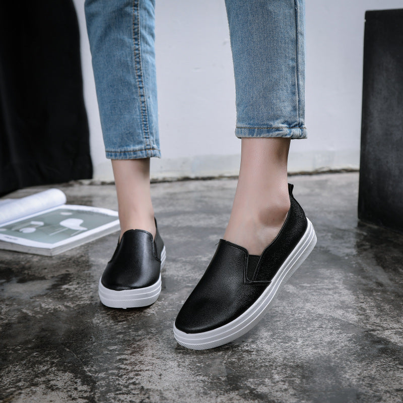 Women's Waterproof Slip-On White Sneakers (Casual)