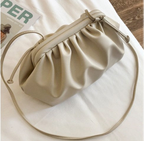 2019 New Cloud Bag, Ruffled Shoulder Crossbody Bag
