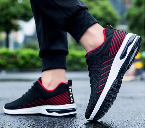Baskets montantes décontractées épaisses et respirantes en Flyknit pour hommes