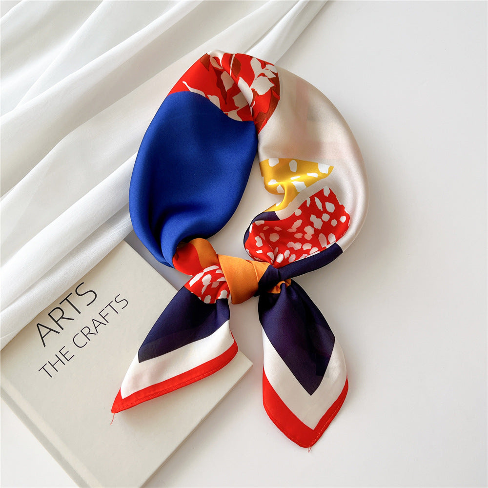 Stylish French Silk Scarf for All Seasons (70cm)