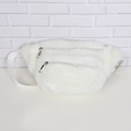 Plush Crossbody Bag and Waist Bag Combo