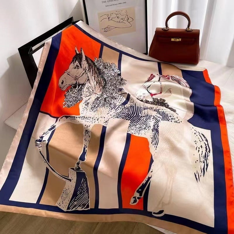 Stylish Spring Autumn Silk Scarf for Women