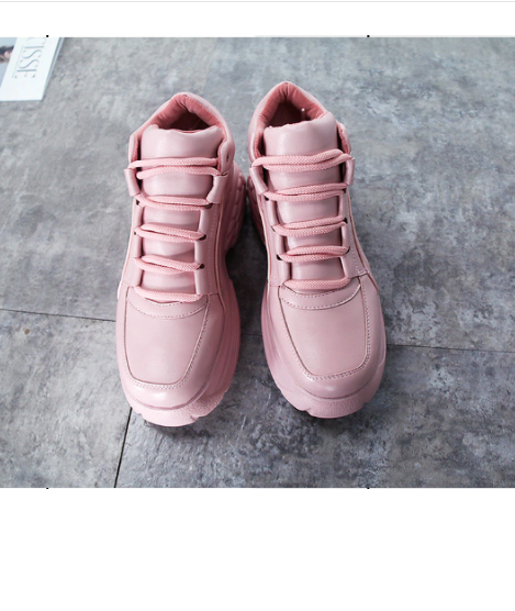 Baskets "Dad Shoes" tendance à semelle épaisse pour femme (blanches)