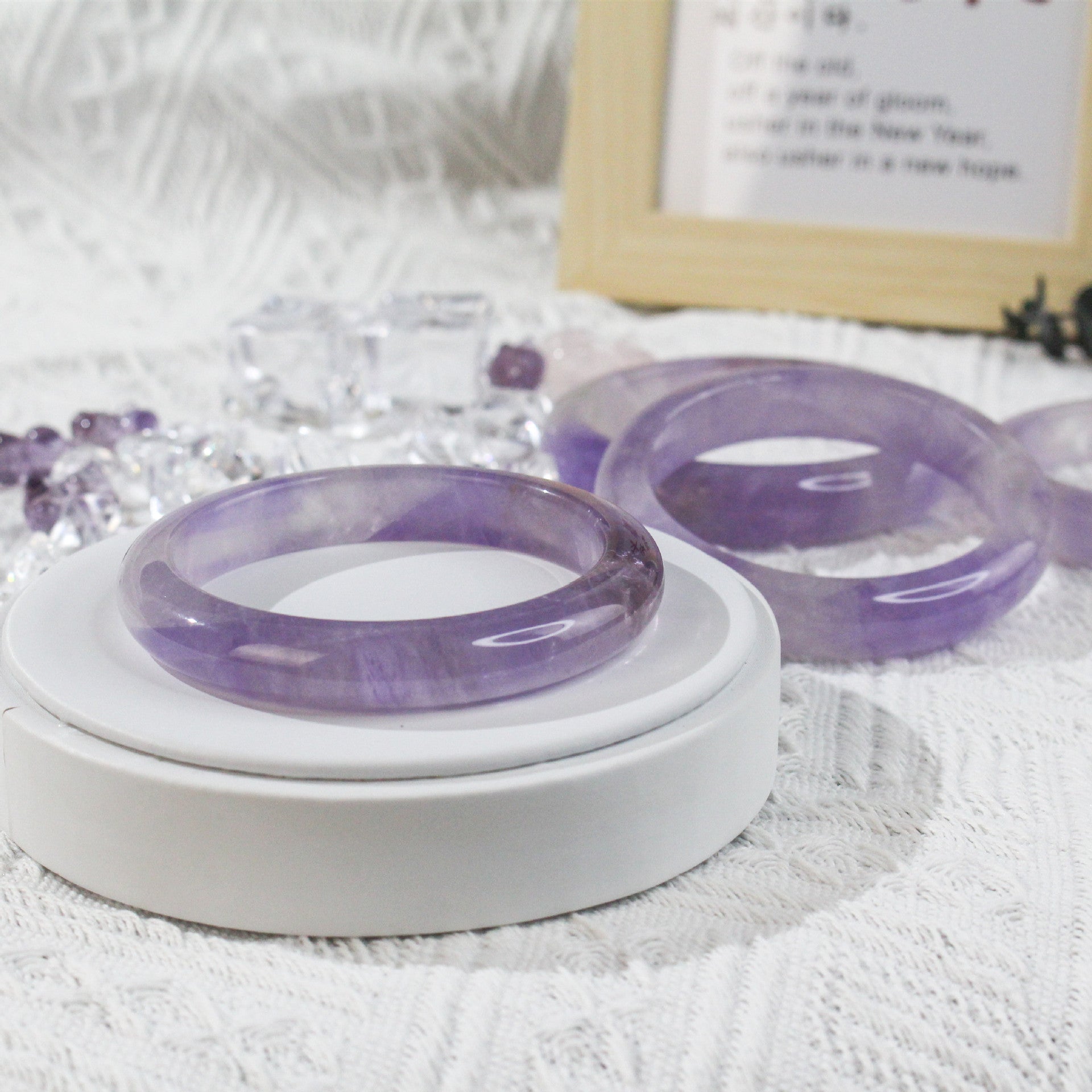 Natural Lavender Amethyst Bracelet - Dreamy Simple Style