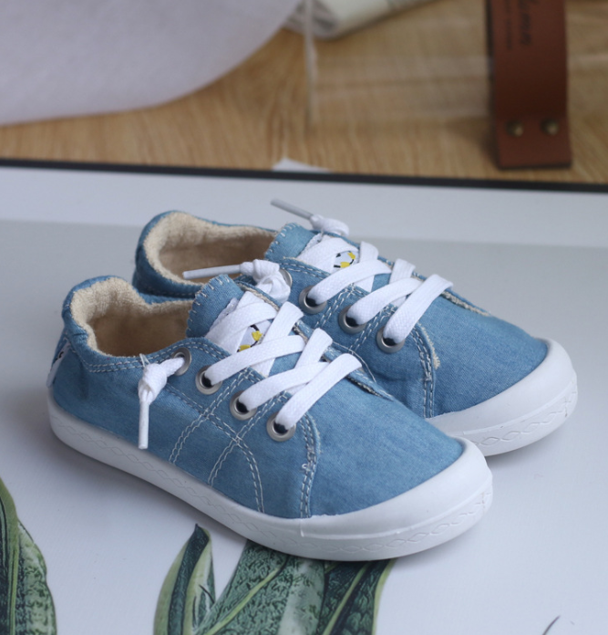 Kids' Slip-On Canvas Sneakers with Memory Foam