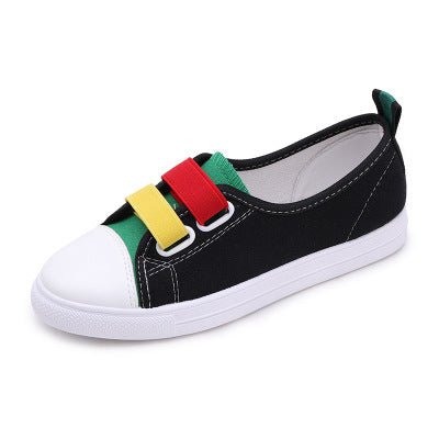 Canvas Slip-On Sneakers, Flat White Shoes