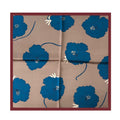 Korean Floral Silk Scarf - 100% Mulberry Silk