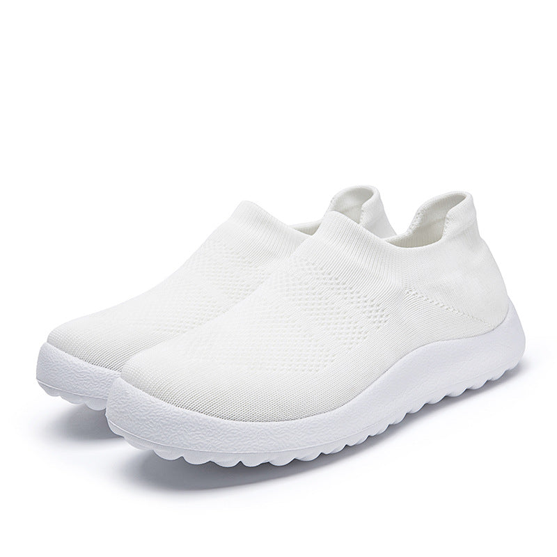 Men's and Women's Casual Flyknit Slip-On Sneakers