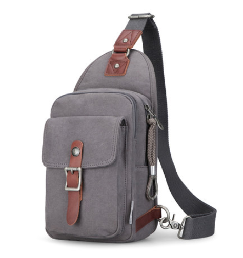 Men's Shoulder Bag, Digital Backpack, Canvas Chest Bag