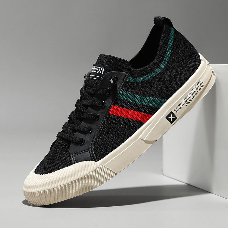 Men's Breathable Slip-On Flyknit Shoes - Spring 2024
