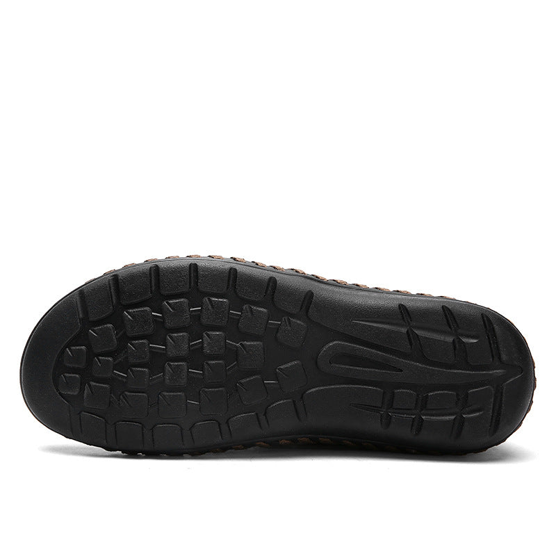 Men's Casual Slip-On Breathable Crocodile Sneakers