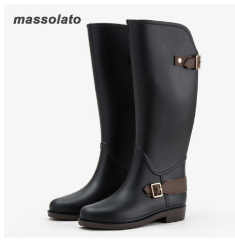 Chic Ladies' High Tube Rubber Boots