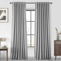 UHITECH Linen Curtains Blackout Pinch Pleated Curtains Modern Farmhouse Curtains & Drapes Black Out Curtains for Bedroom Windows 120 Inches Long 2 Panels Set(Stone Grey 52W x 120L)