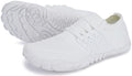 Joomra Womens Trail Barefoot Shoes Ladies Size 9-9.5 Zero Drop Minimalist Sneakers Hiking Trekking Camping Gym Jogging Footwear White 40