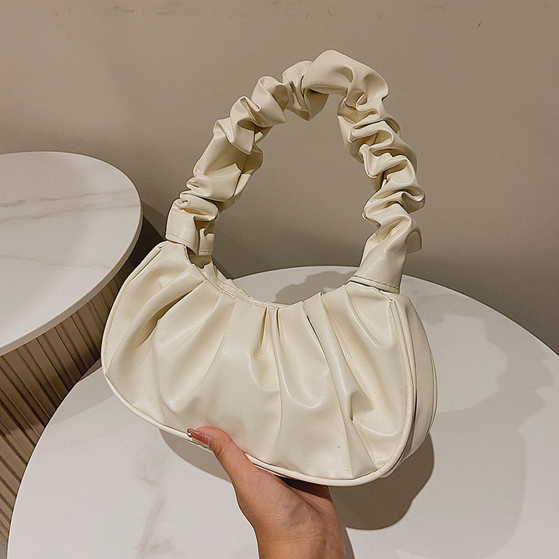 Cloud Bag Women's Pleated Handheld Shoulder Bag
