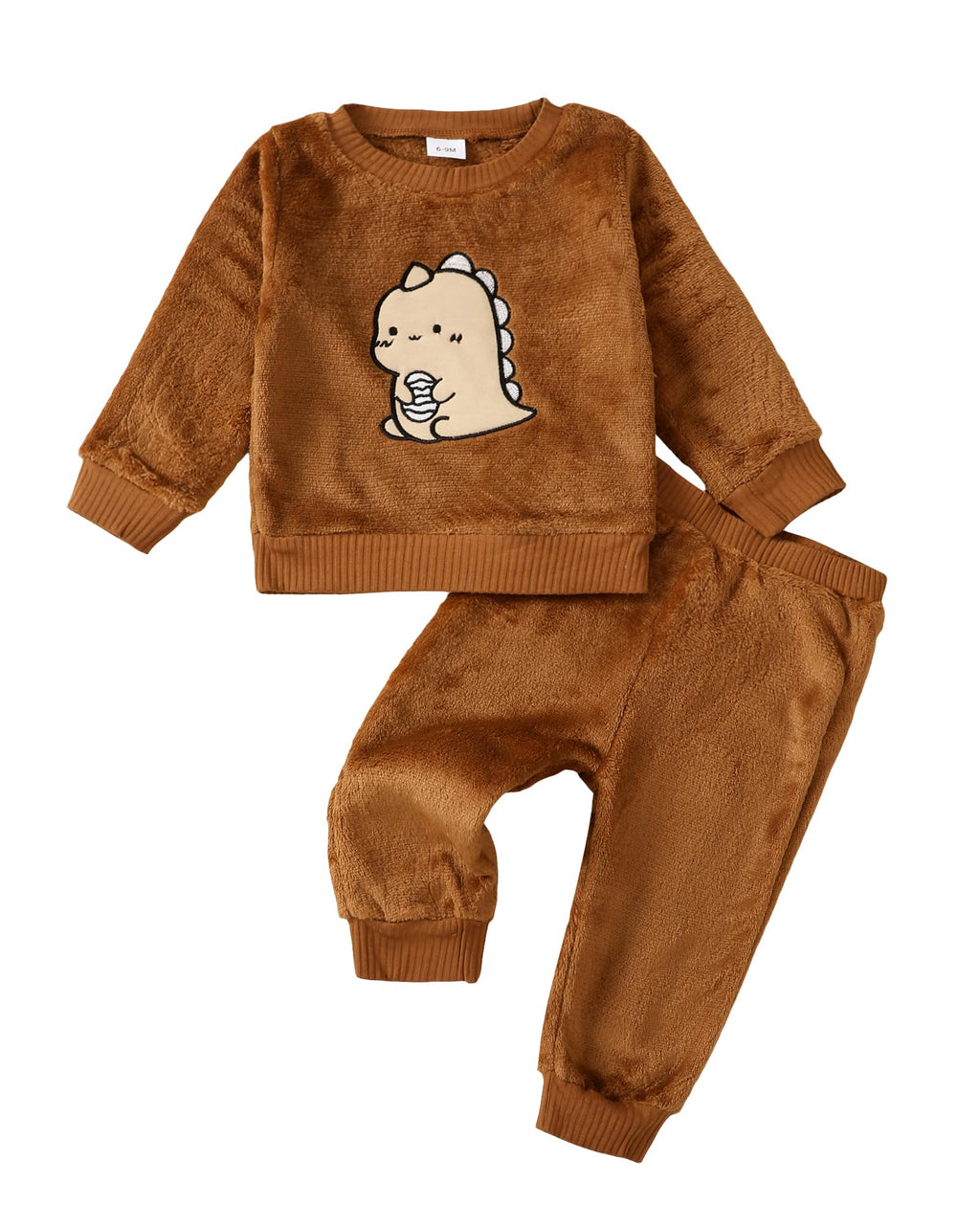 KIMI BEAR Toddler Boy Fall/Winter Clothes sweater Baby Boy Outfits Long Sleeve Sweater Pullover Tops Pants Set Warm Boy Clothes Brown Little Boy Clothes