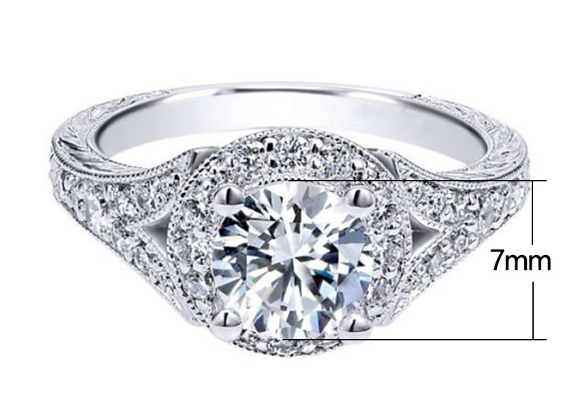 Fashionable Hollow Diamond Ring - Versatile Style