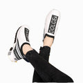 Breathable Flyknit Round Toe Women's Casual Sneakers