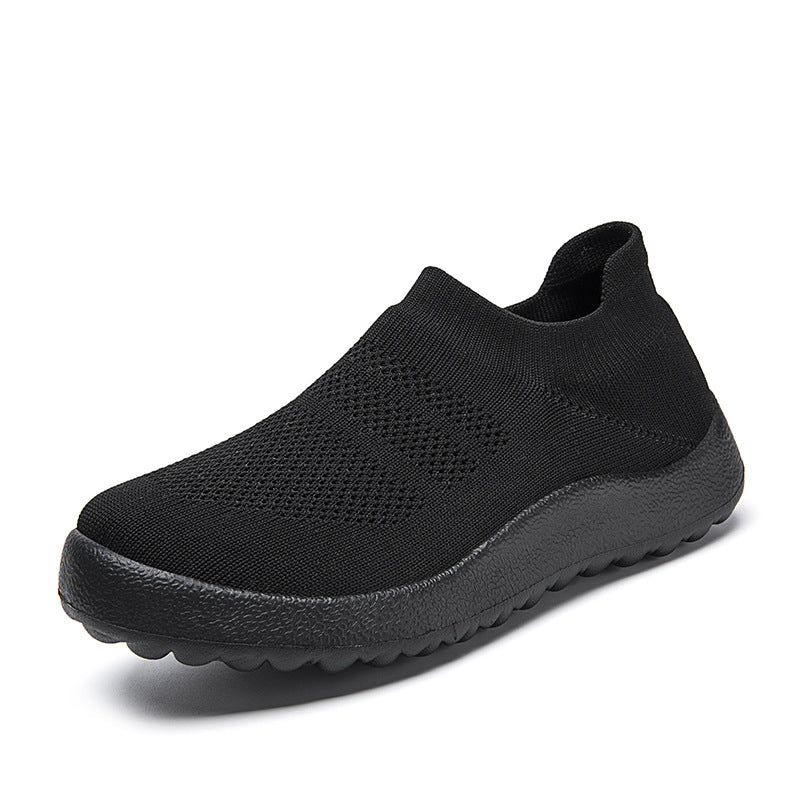 Men's and Women's Casual Flyknit Slip-On Sneakers