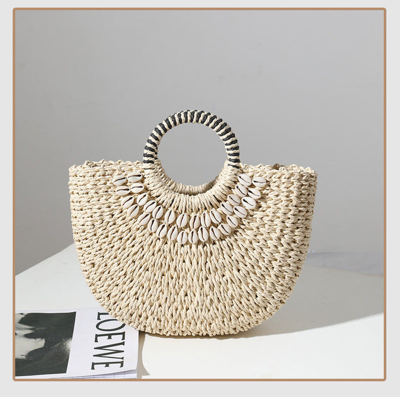 Handmade Shell Bag - Summer Beach Crossbody Bag